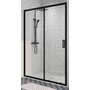 Picture 4/5 -Elche Black 120 sliding shower door, 190cm, 6mm, NANO