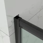 Picture 3/5 -Elche Black 120 sliding shower door, 190cm, 6mm, NANO