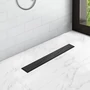 Picture 2/8 -Burela matt black shower drain, 50 cm