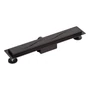 Picture 3/8 -Burela matt black shower drain, 50 cm