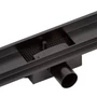 Picture 5/8 -Burela matt black shower drain, 50 cm