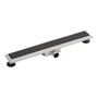Picture 1/7 -Granada shower drain with black glass, 60 cm