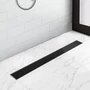 Picture 2/7 -Granada shower drain with black glass, 60 cm