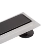 Picture 5/7 -Granada shower drain with black glass, 60 cm