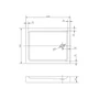 Picture 10/11 -Almagro 80x120x13.5 cm square, rectangular, acrylic shower tray with siphon