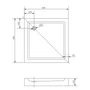 Picture 10/11 -Almagro 80x80x13.5 cm square acrylic shower tray with siphon