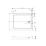 Picture 10/11 -Almagro 90x120x13.5 cm square, rectangular, acrylic shower tray with siphon