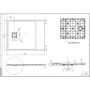 Picture 11/12 -Cagliari Black 80x100x2.6 cm square, SMC shower tray with siphon