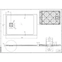Picture 11/12 -Cagliari Black 80x120x2.6 cm square, SMC shower tray with siphon