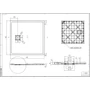 Picture 10/11 -Cagliari Black 90x90x2.6 cm square, SMC shower tray with siphon