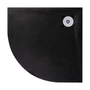 Picture 4/11 -Cagliari Black 80x80x2.6 cm curved, SMC shower tray with siphon