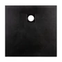Picture 3/11 -Cagliari Black 80x80x2.6 cm square, SMC shower tray with siphon