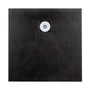 Picture 4/11 -Cagliari Black 80x80x2.6 cm square, SMC shower tray with siphon