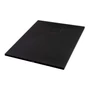 Picture 1/12 -Cagliari Black 80x100x2.6 cm square, SMC shower tray with siphon