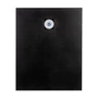 Picture 4/12 -Cagliari Black 80x100x2.6 cm square, SMC shower tray with siphon