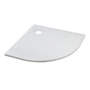 Picture 2/11 -Cagliari White 80x80x2.6 cm curved, SMC shower tray with siphon
