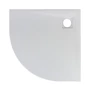 Picture 3/11 -Cagliari White 80x80x2.6 cm curved, SMC shower tray with siphon