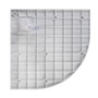 Picture 6/11 -Cagliari White 80x80x2.6 cm curved, SMC shower tray with siphon