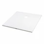 Picture 2/12 -Cagliari White 80x80x2.6 cm square, SMC shower tray with siphon