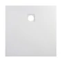 Picture 3/12 -Cagliari White 80x80x2.6 cm square, SMC shower tray with siphon