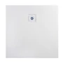Picture 4/12 -Cagliari White 80x80x2.6 cm square, SMC shower tray with siphon