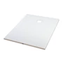 Picture 2/11 -Cagliari White 80x100x2.6 cm square, SMC shower tray with siphon