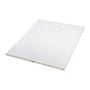 Picture 1/11 -Cagliari White 80x100x2.6 cm square, SMC shower tray with siphon