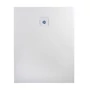 Picture 4/11 -Cagliari White 80x100x2.6 cm square, SMC shower tray with siphon