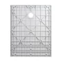 Picture 5/11 -Cagliari White 80x100x2.6 cm square, SMC shower tray with siphon