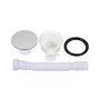 Picture 9/11 -Almagro 80x80x13.5 cm square acrylic shower tray with siphon