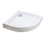 Picture 1/10 -Almagro 80x80x13.5 cm curved acrylic shower tray with siphon