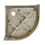 Picture 5/10 -Almagro 80x80x13.5 cm curved acrylic shower tray with siphon