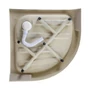 Picture 6/10 -Almagro 80x80x13.5 cm curved acrylic shower tray with siphon