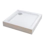 Picture 1/11 -Almagro 80x80x13.5 cm square acrylic shower tray with siphon