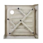 Picture 5/11 -Almagro 80x80x13.5 cm square acrylic shower tray with siphon