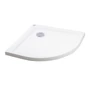 Picture 1/10 -Coria 80x80x5 cm curved acrylic shower tray with siphon