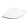 Picture 2/10 -Coria 80x80x5 cm curved acrylic shower tray with siphon