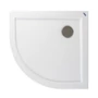 Picture 4/10 -Coria 80x80x5 cm curved acrylic shower tray with siphon