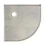 Picture 5/10 -Coria 80x80x5 cm curved acrylic shower tray with siphon