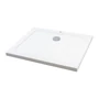 Picture 1/10 -Coria 80x100x5 cm square, rectangular, acrylic shower tray with siphon