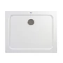 Picture 4/10 -Coria 80x100x5 cm square, rectangular, acrylic shower tray with siphon