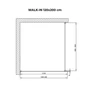Picture 5/5 -Walk-in Chrome shower wall, with smoked glass 120, 200cm, 8mm, NANO