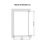 Picture 5/5 -Walk-in Chrome shower wall, with smoked glass 80, 200cm, 8mm, NANO