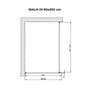 Picture 5/5 -Walk-in Chrome shower wall, with smoked glass 90, 200cm, 8mm, NANO