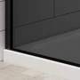 Picture 4/5 -Walk-in Black shower wall, with smoked glass 80, 200cm, 8mm, NANO