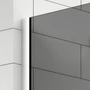 Picture 3/5 -Walk-in Chrome shower wall, with smoked glass 80, 200cm, 8mm, NANO