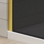 Picture 4/5 -Walk-in Gold shower wall, with smoked glass 80, 200cm, 8mm, NANO