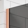 Picture 3/5 -Walk-in Rose Gold shower wall, with smoked glass 80, 200cm, 8mm, NANO