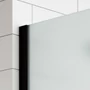 Picture 3/5 -Walk-in Black shower wall, acid-etched, with frosted glass 50, 200cm, 8mm, NANO