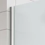 Picture 3/5 -Walk-in Chrome shower wall, acid-etched, with frosted glass 50, 200cm, 8mm, NANO